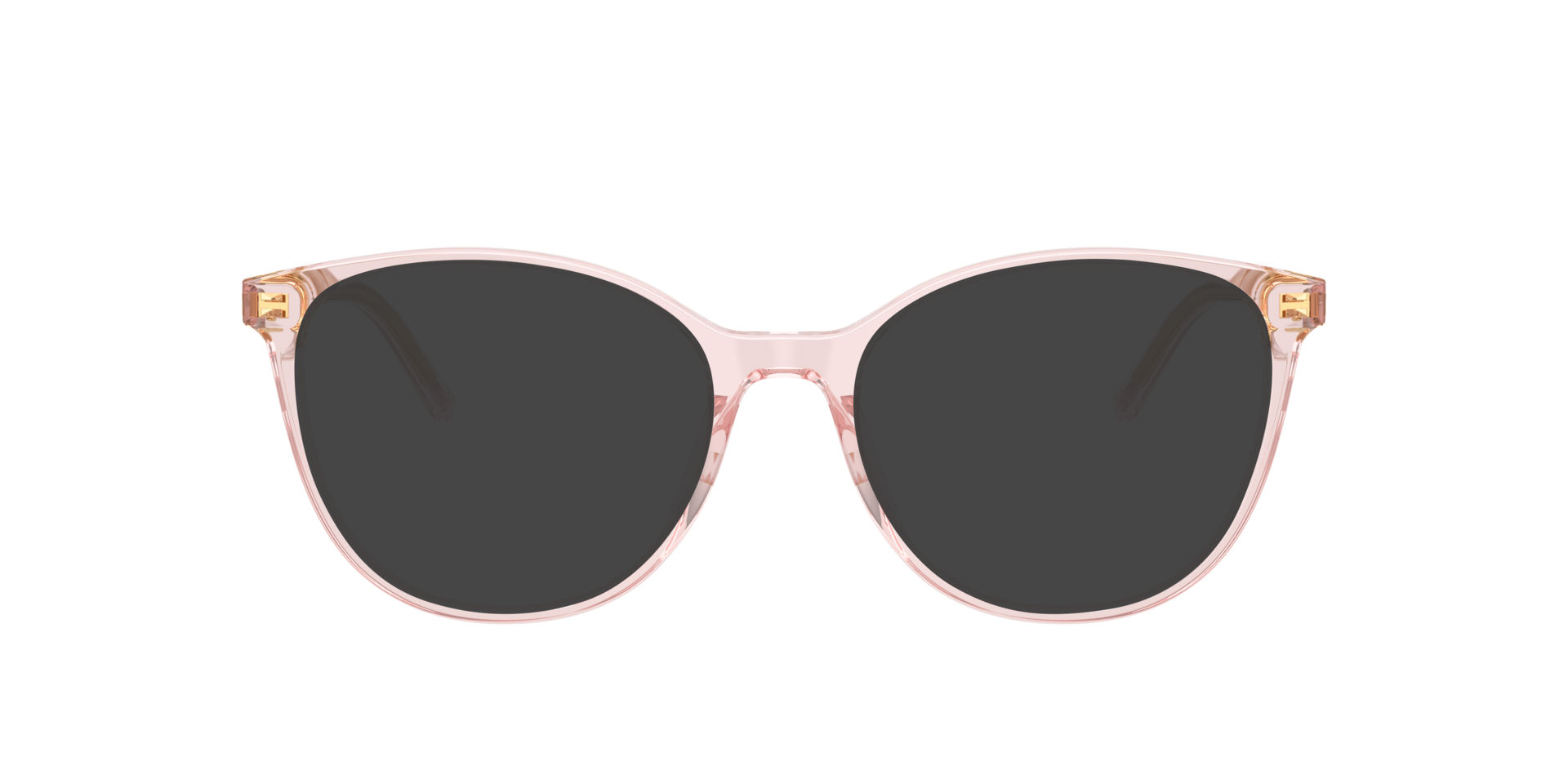 DG3425 Transparent Rose AcetateEyeglass Frames for Glasses Direct, with Tinted Lenses