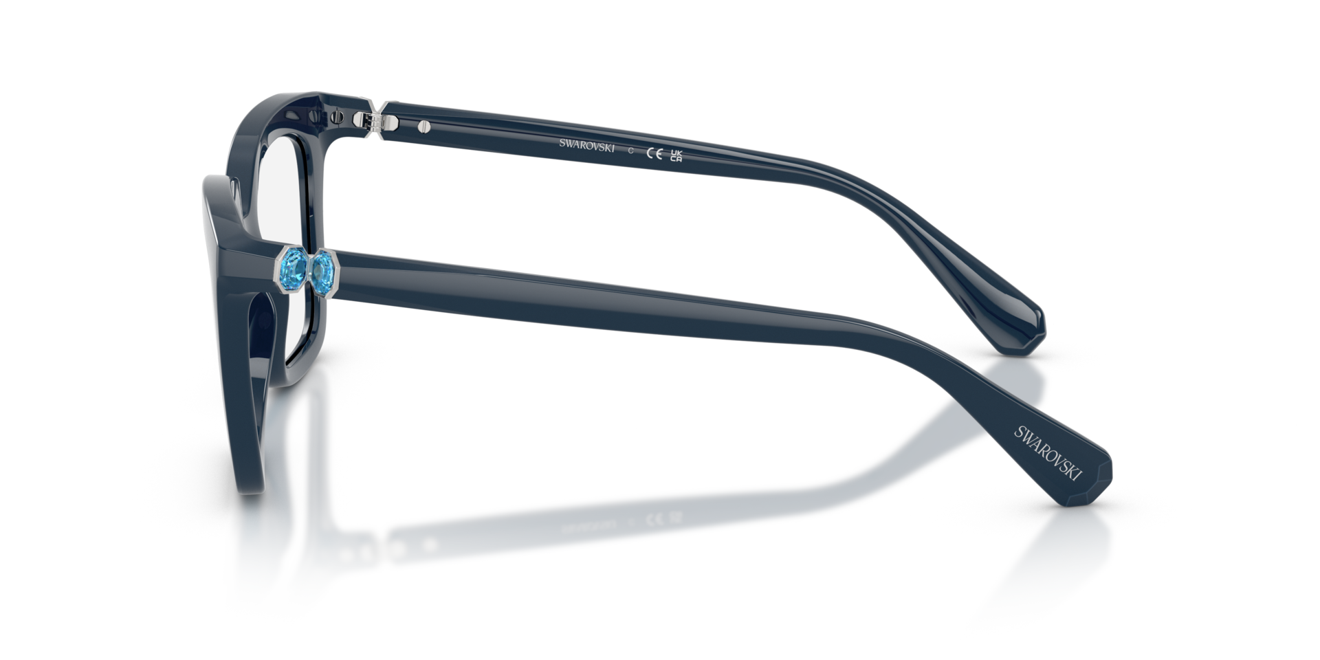 SK2043 Blue PlasticEyeglass Frames for Glasses Direct, Side View