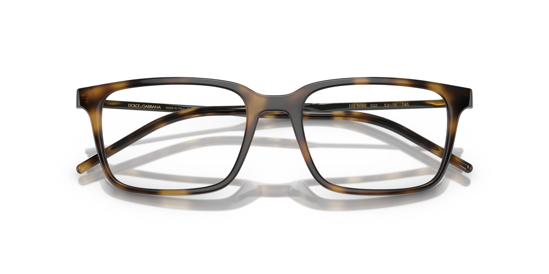 DG5099 Havana PlasticEyeglass Frames for Glasses Direct, Closed View