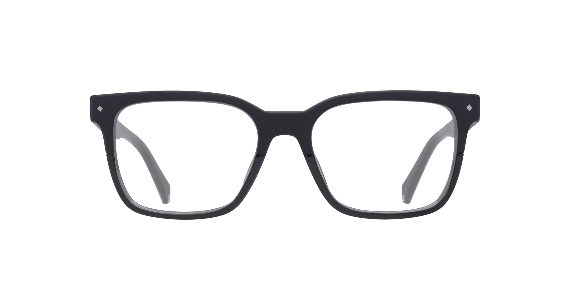 PLD D343 Black PlasticEyeglass Frames for Glasses Direct, Front View