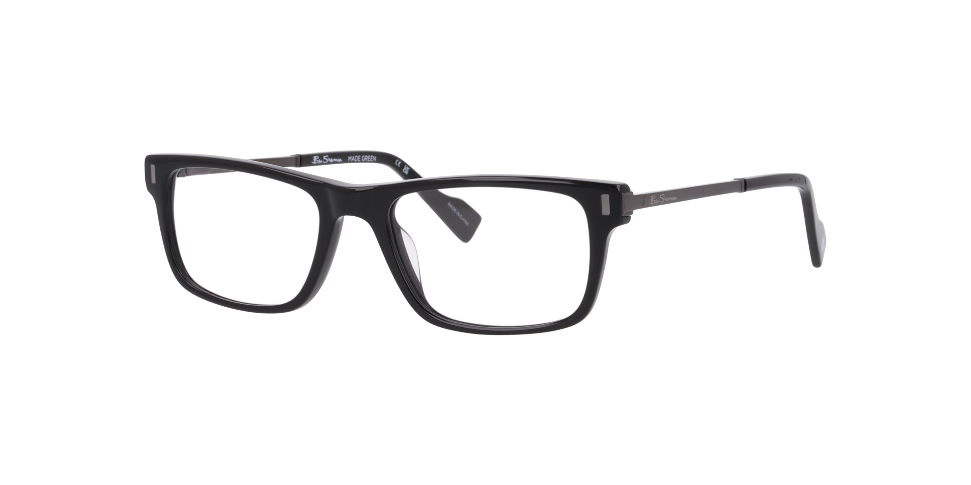 Bsbroadway Black AcetateEyeglass Frames for Glasses Direct, Angle View