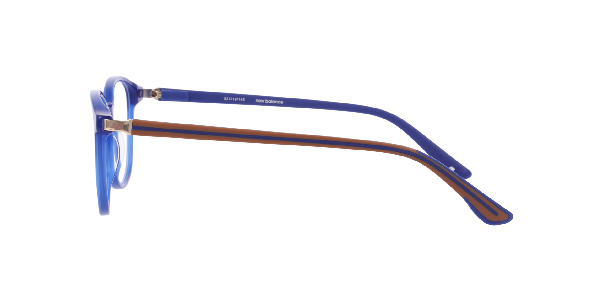 Nb4189 Blue Shiny AcetateEyeglass Frames for Glasses Direct, Side View