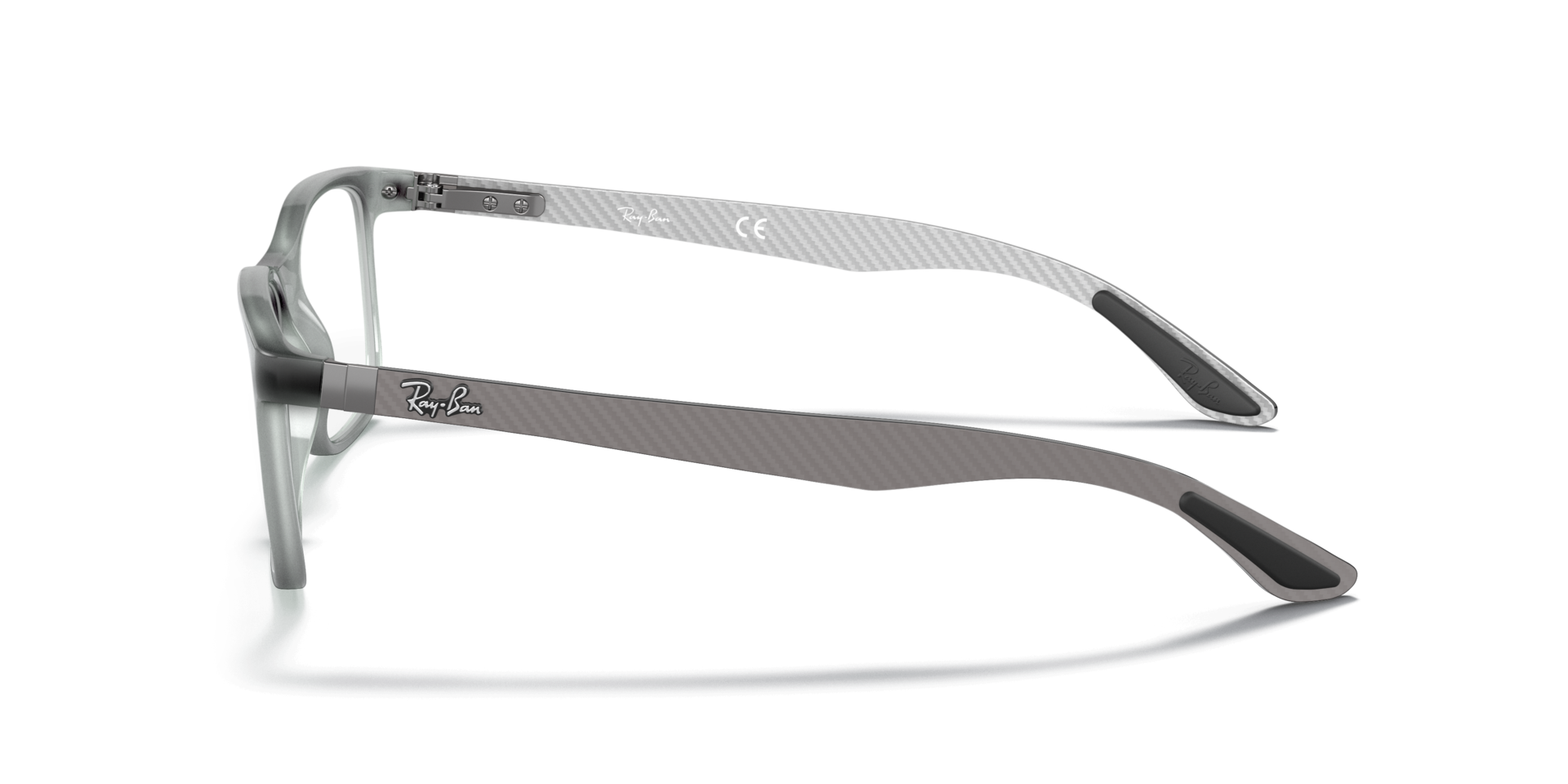 RB8903 Grey PlasticEyeglass Frames for Glasses Direct, Side View