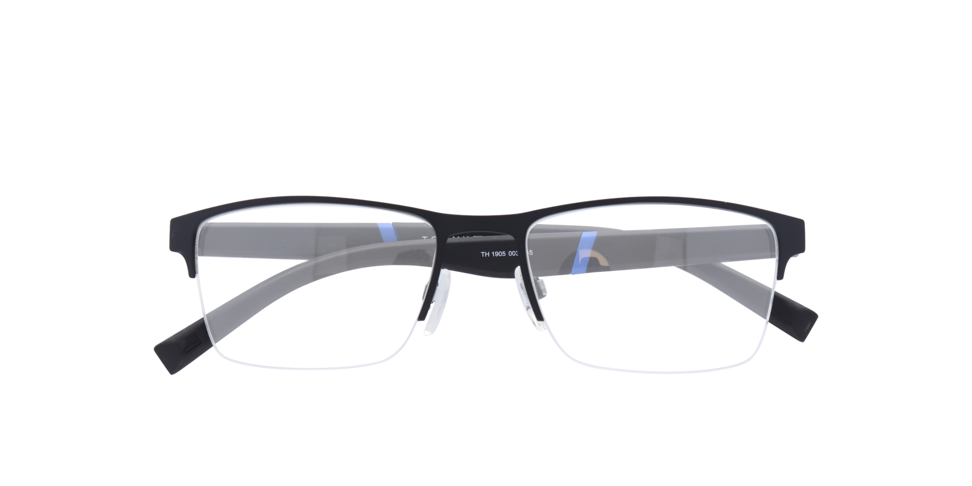 TH 1905 Black MetalEyeglass Frames for Glasses Direct, Closed View