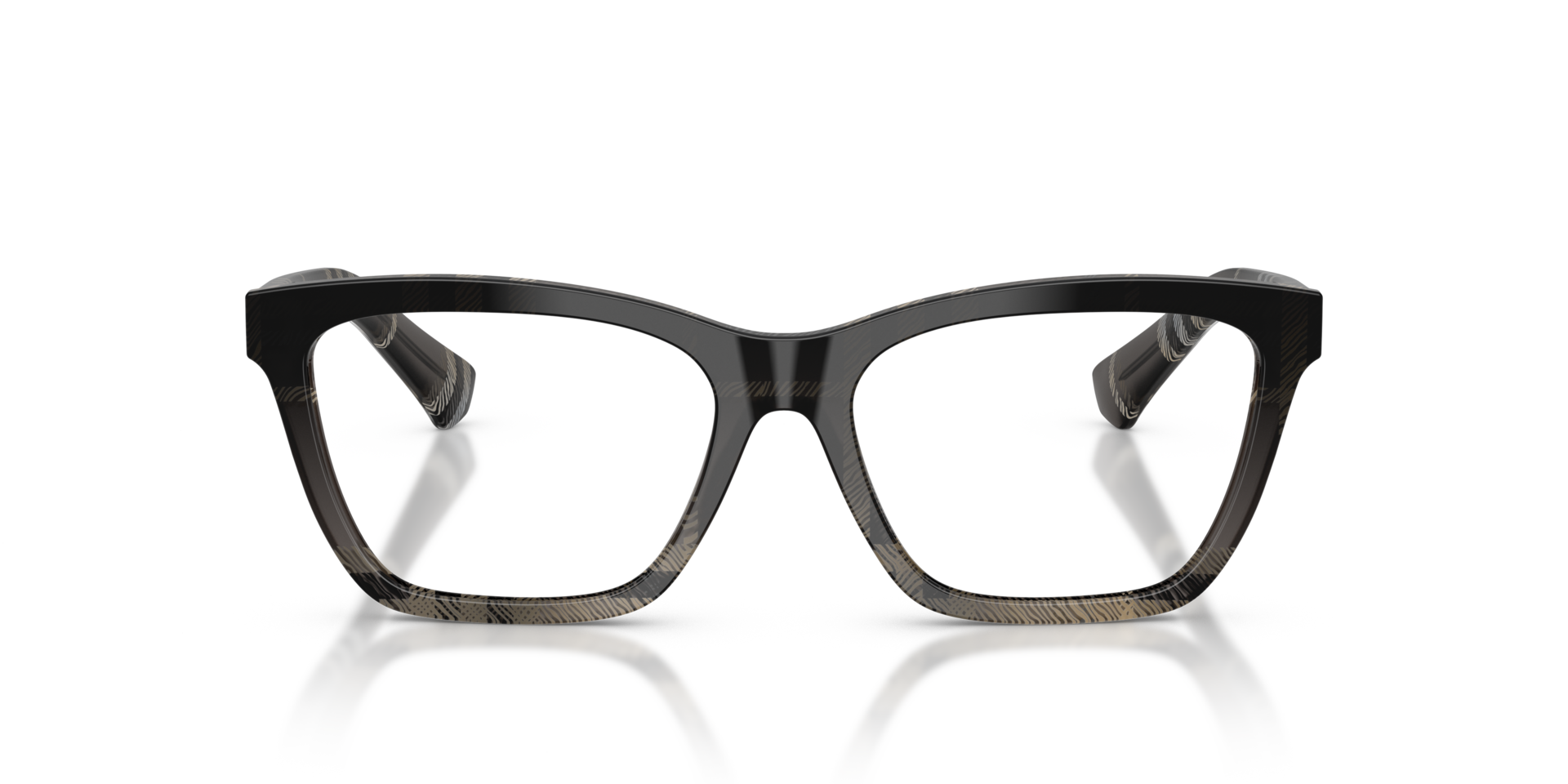 BE2440 Grey Check AcetateEyeglass Frames for Glasses Direct, Front View