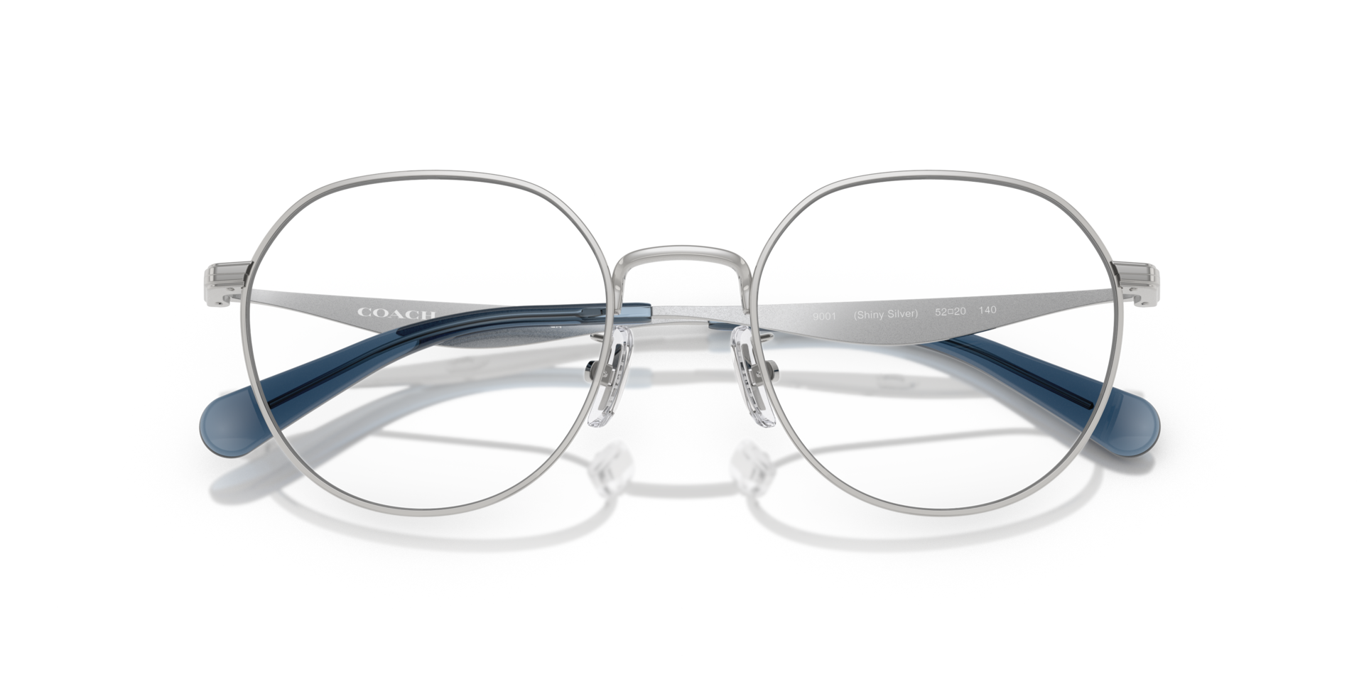 HC5175 Shiny Silver MetalEyeglass Frames for Glasses Direct, Closed View