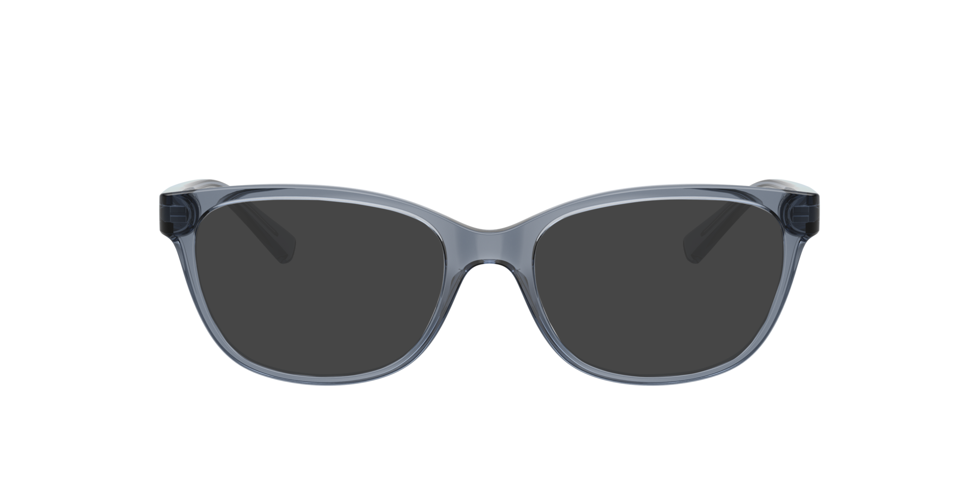 AX3037 Shiny Transparent Blue PlasticEyeglass Frames for Glasses Direct, with Tinted Lenses