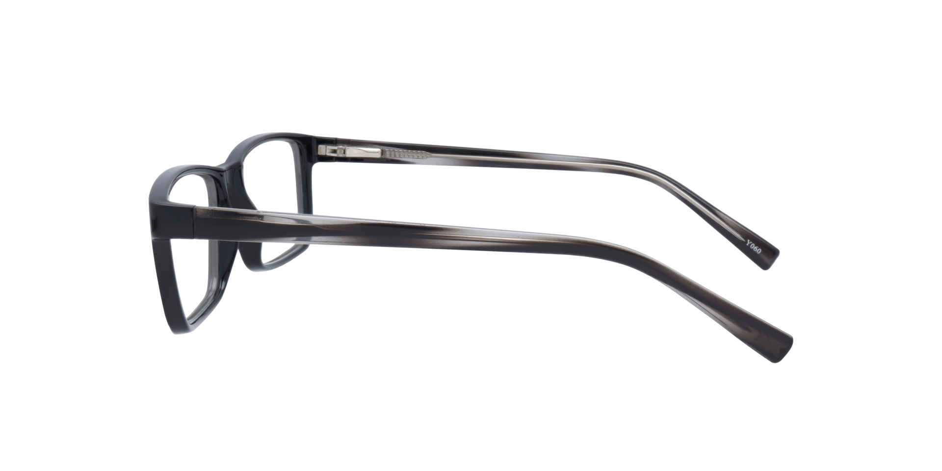 Doran Black PlasticEyeglass Frames for Glasses Direct, Side View