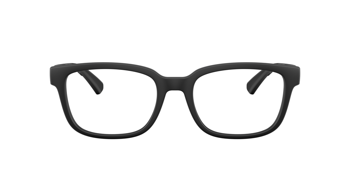 Burberry Men's Matte Black Rectangle Plastic Eyeglasses Online - Full Rim - Be2451u