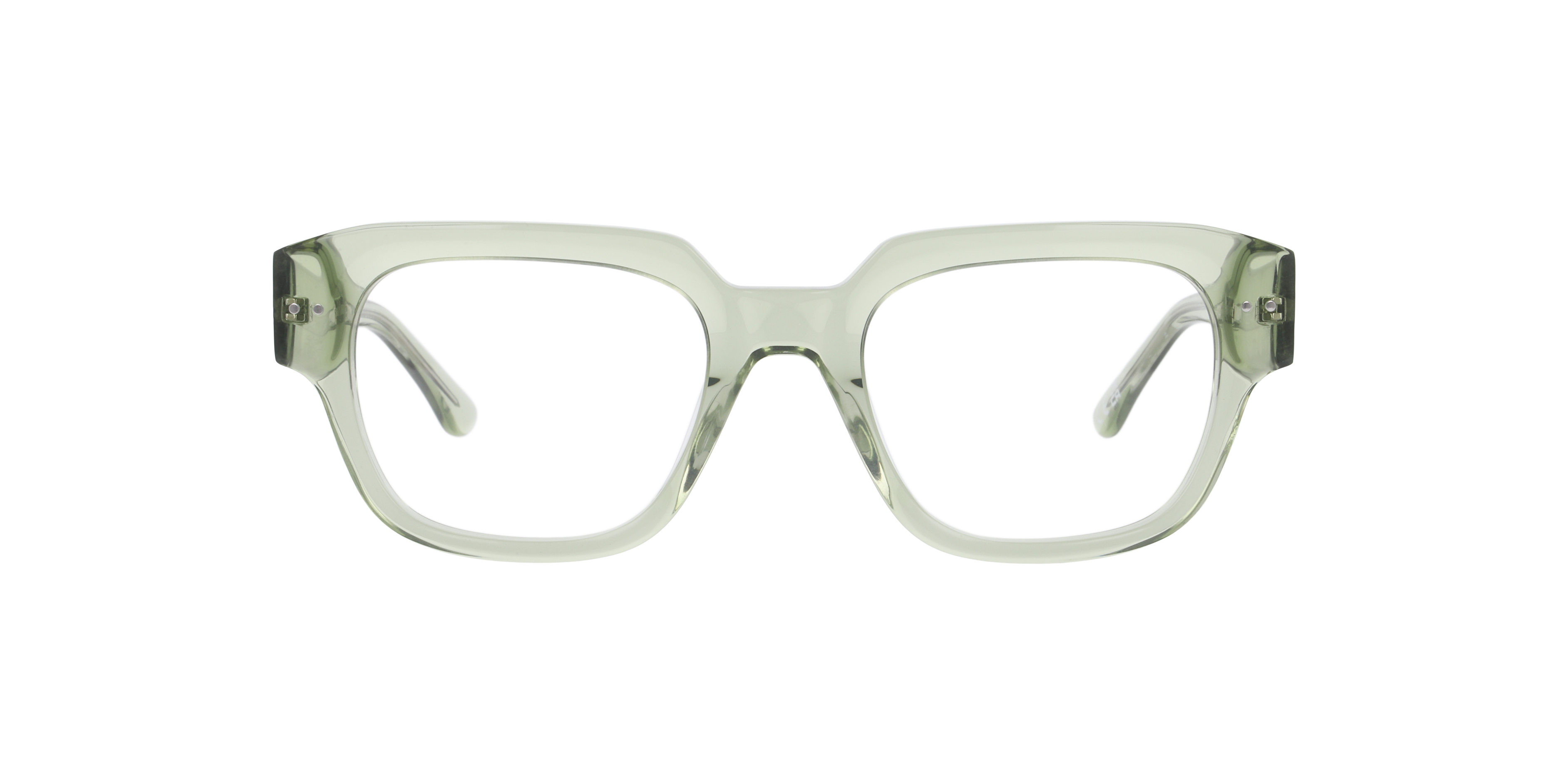 Miller Crystal Light Green AcetateEyeglass Frames for Glasses Direct, Front View