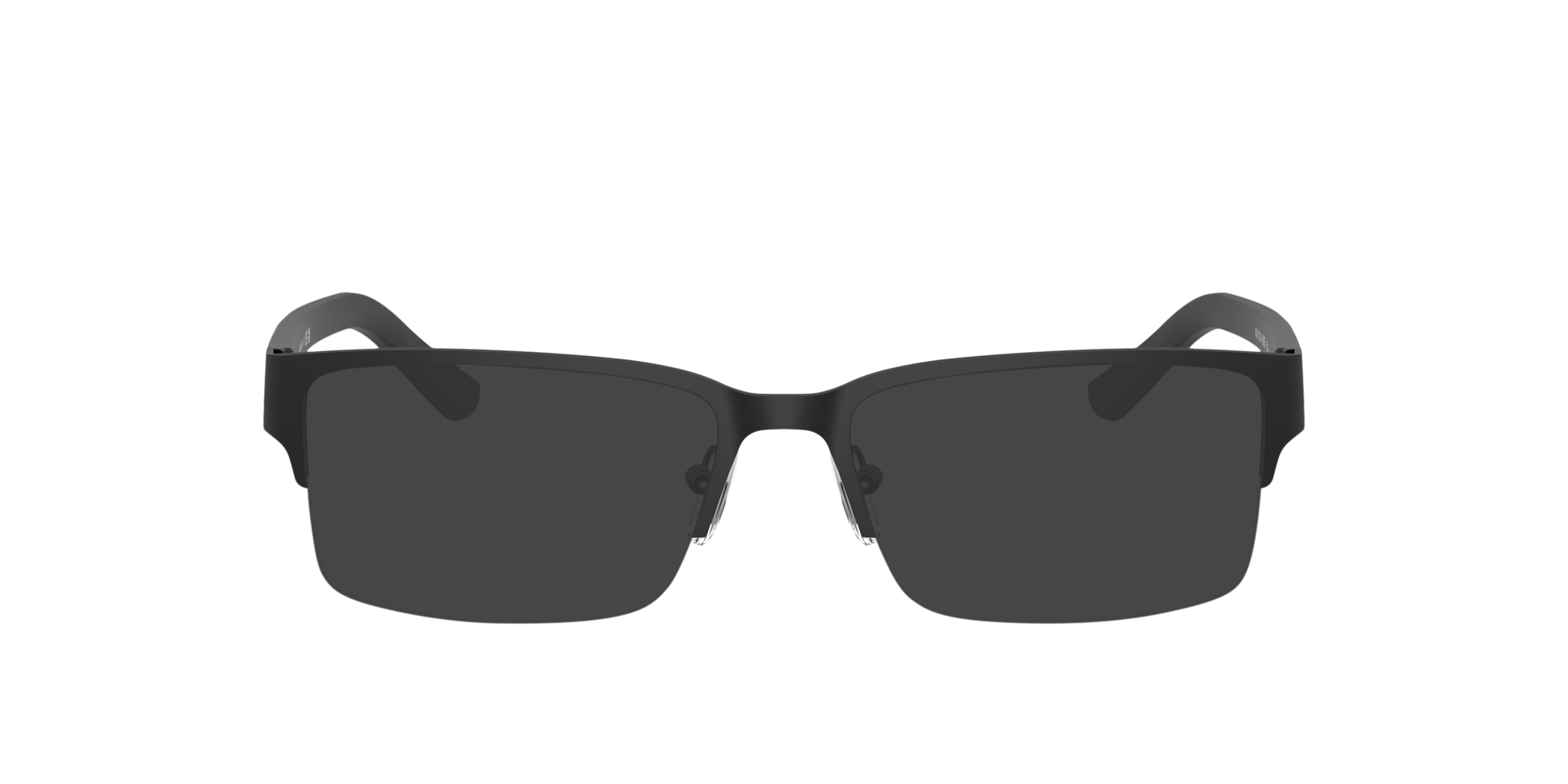 AX1014 Matte Black MetalEyeglass Frames for Glasses Direct, with Tinted Lenses