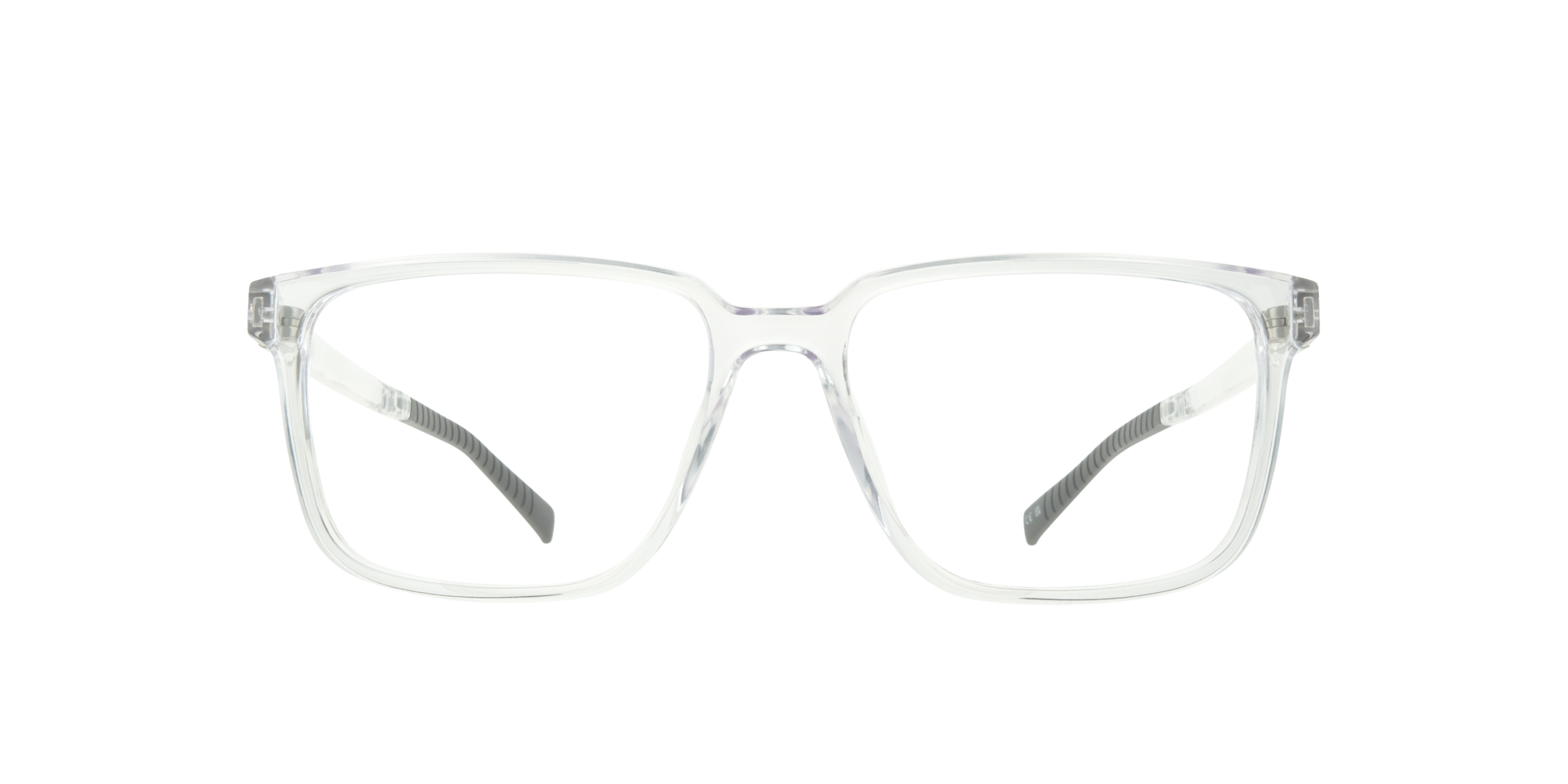 Jack Clear Crystal PlasticEyeglass Frames for Glasses Direct, Front View