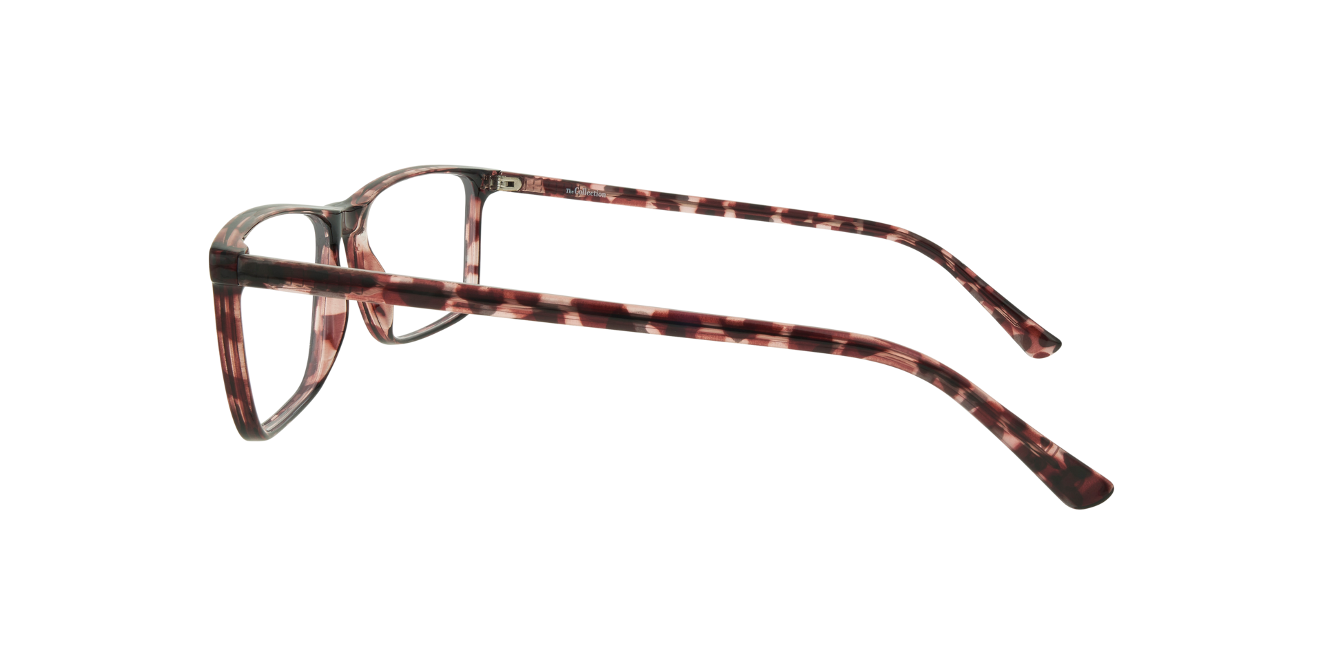 Ledger Shiny Havana PlasticEyeglass Frames for Glasses Direct, Side View