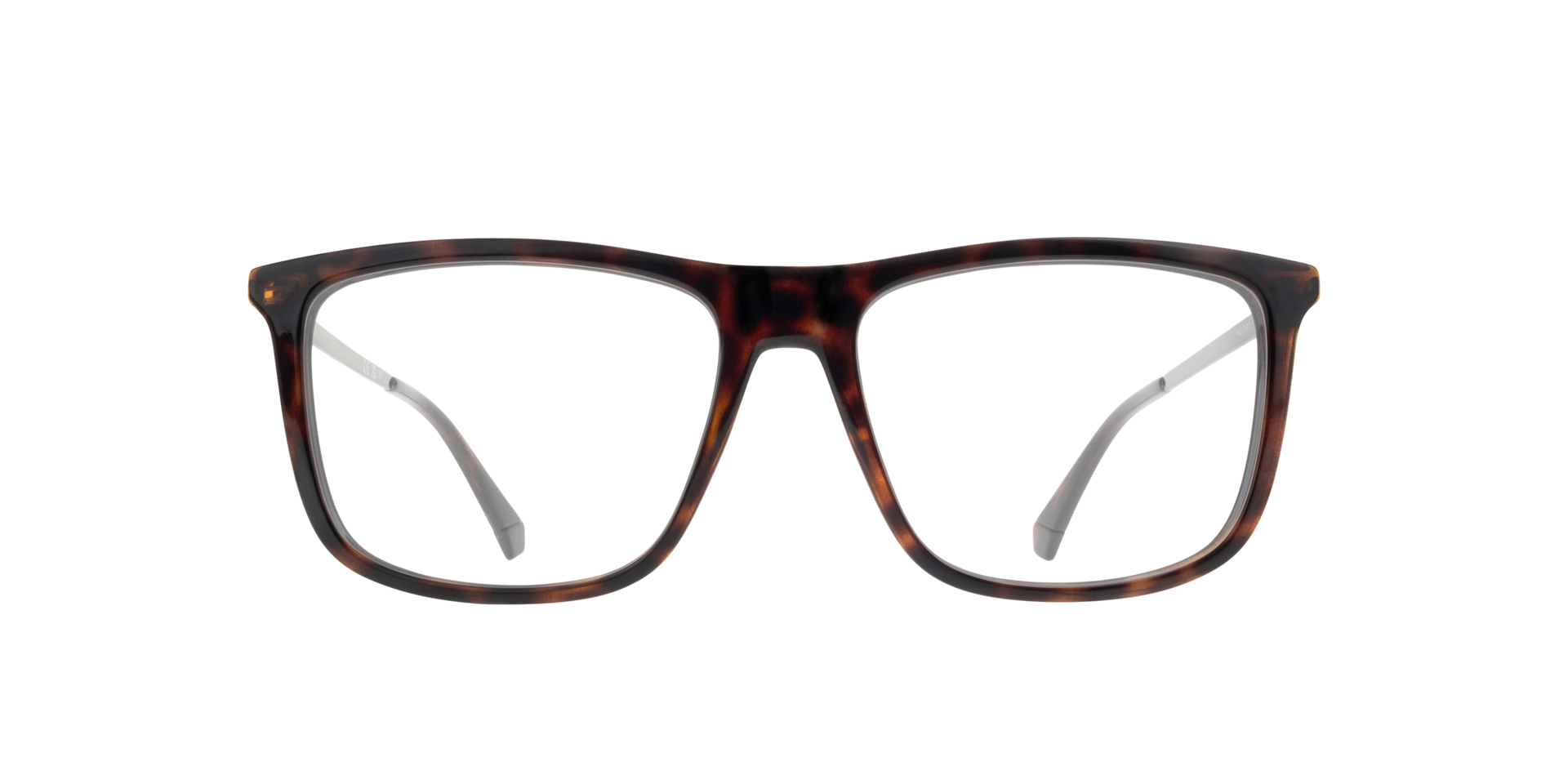 PLD D497 Tortoise Silver PlasticSunglass Frames for Glasses Direct, Front View