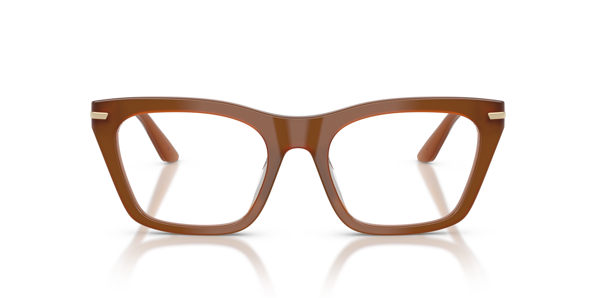 EA3283BU Tobacco AcetateEyeglass Frames for Glasses Direct, Front View