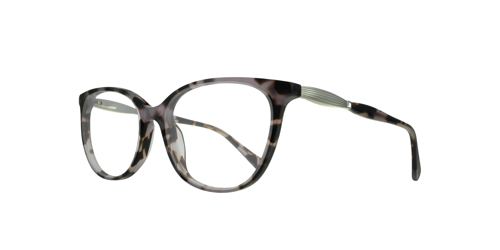 Janet Havana Grey & Red AcetateEyeglass Frames for Glasses Direct, Angle View