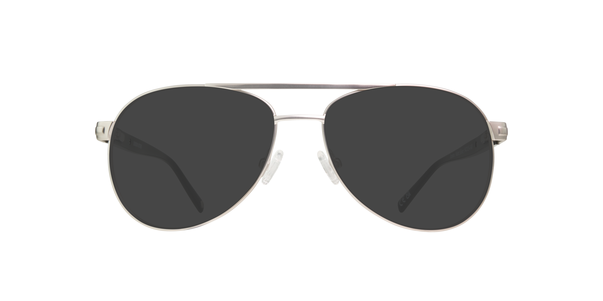 Jenson Matte Silver MetalEyeglass Frames for Glasses Direct, with Tinted Lenses