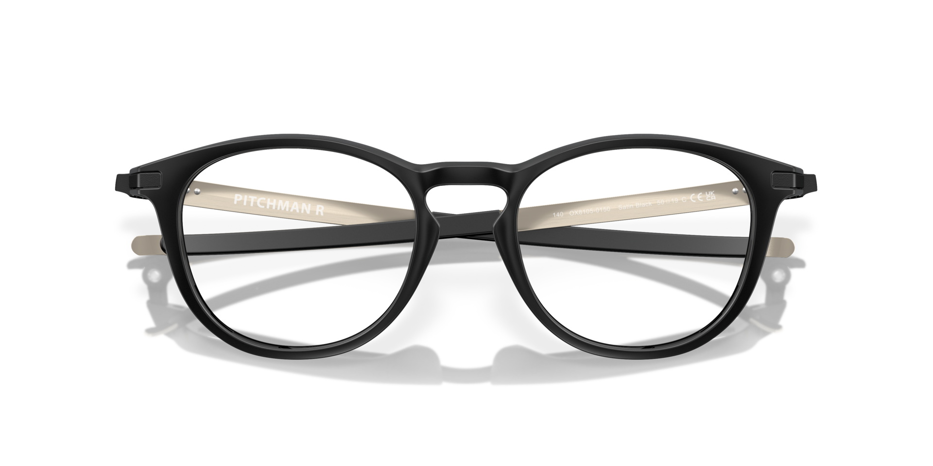 Pitchman™ R Satin Black PlasticEyeglass Frames for Glasses Direct, Closed View