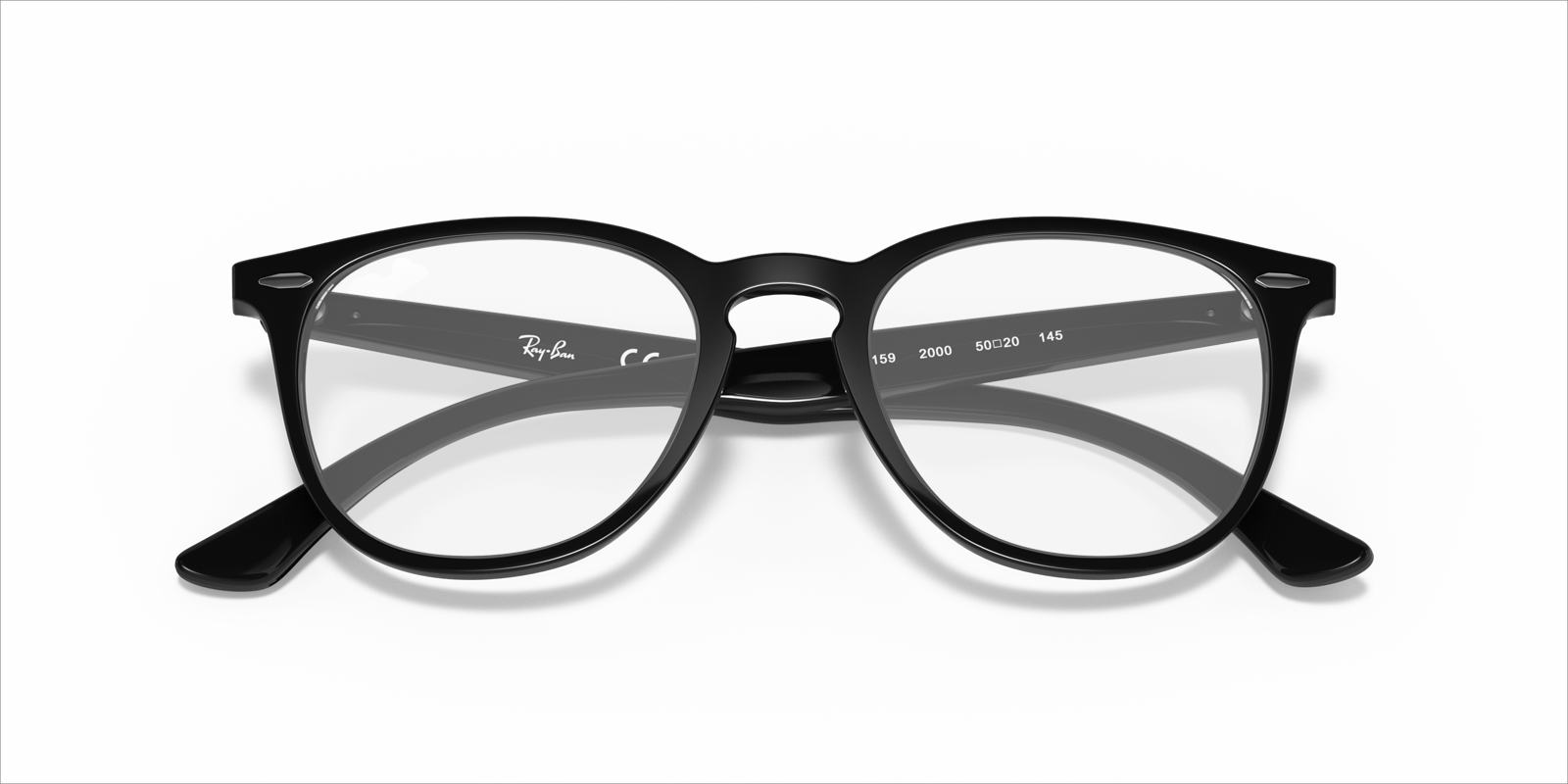 RB7159 Black PlasticEyeglass Frames for Glasses Direct, Closed View