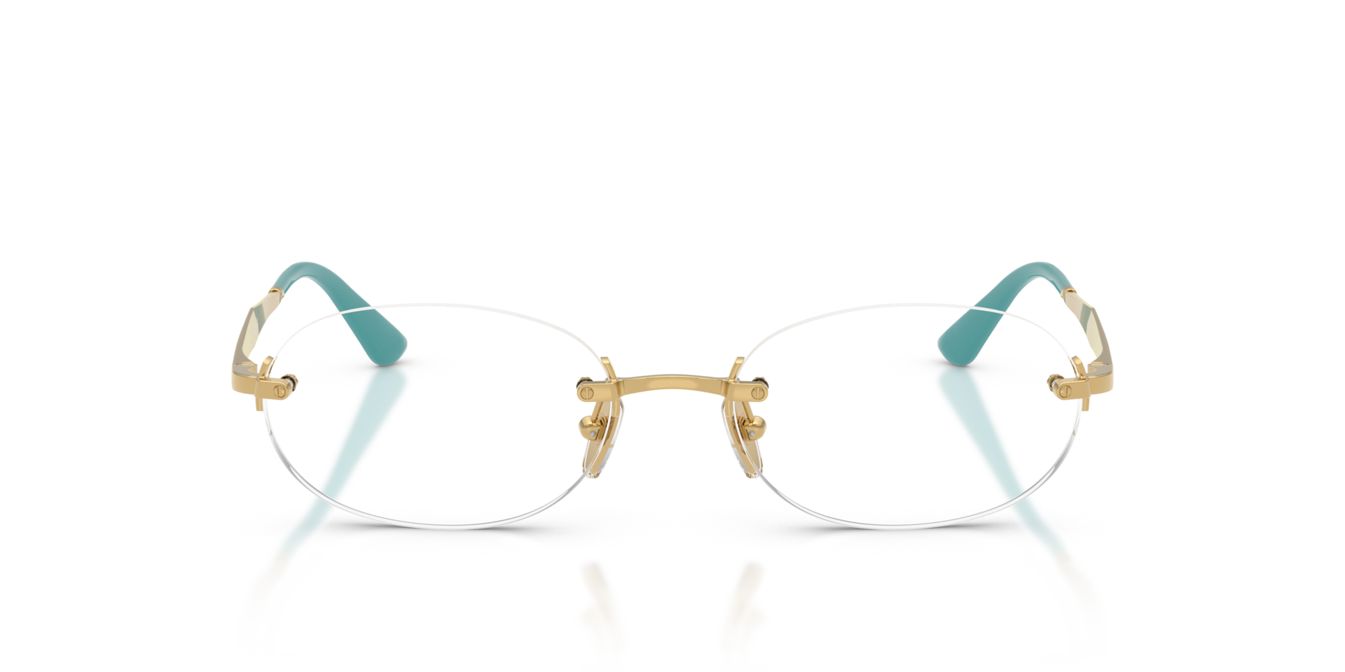 VO4343 Gold MetalEyeglass Frames for Glasses Direct, Front View