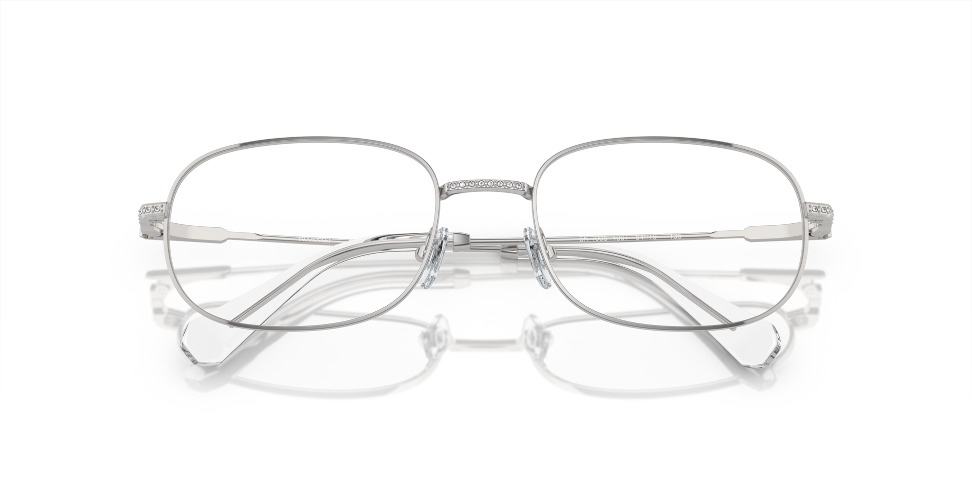 SK1005 Silver MetalEyeglass Frames for Glasses Direct, Closed View