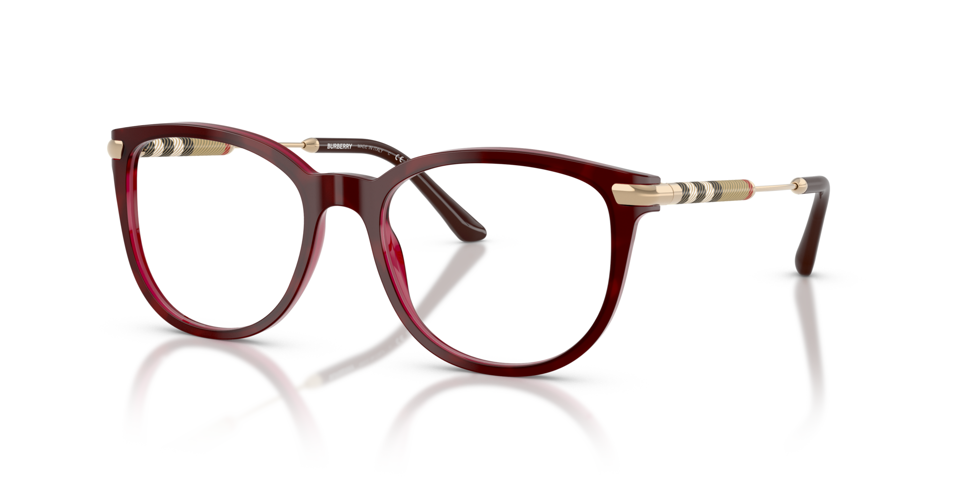 BE2255Q Havana AcetateEyeglass Frames for Glasses Direct, Angle View