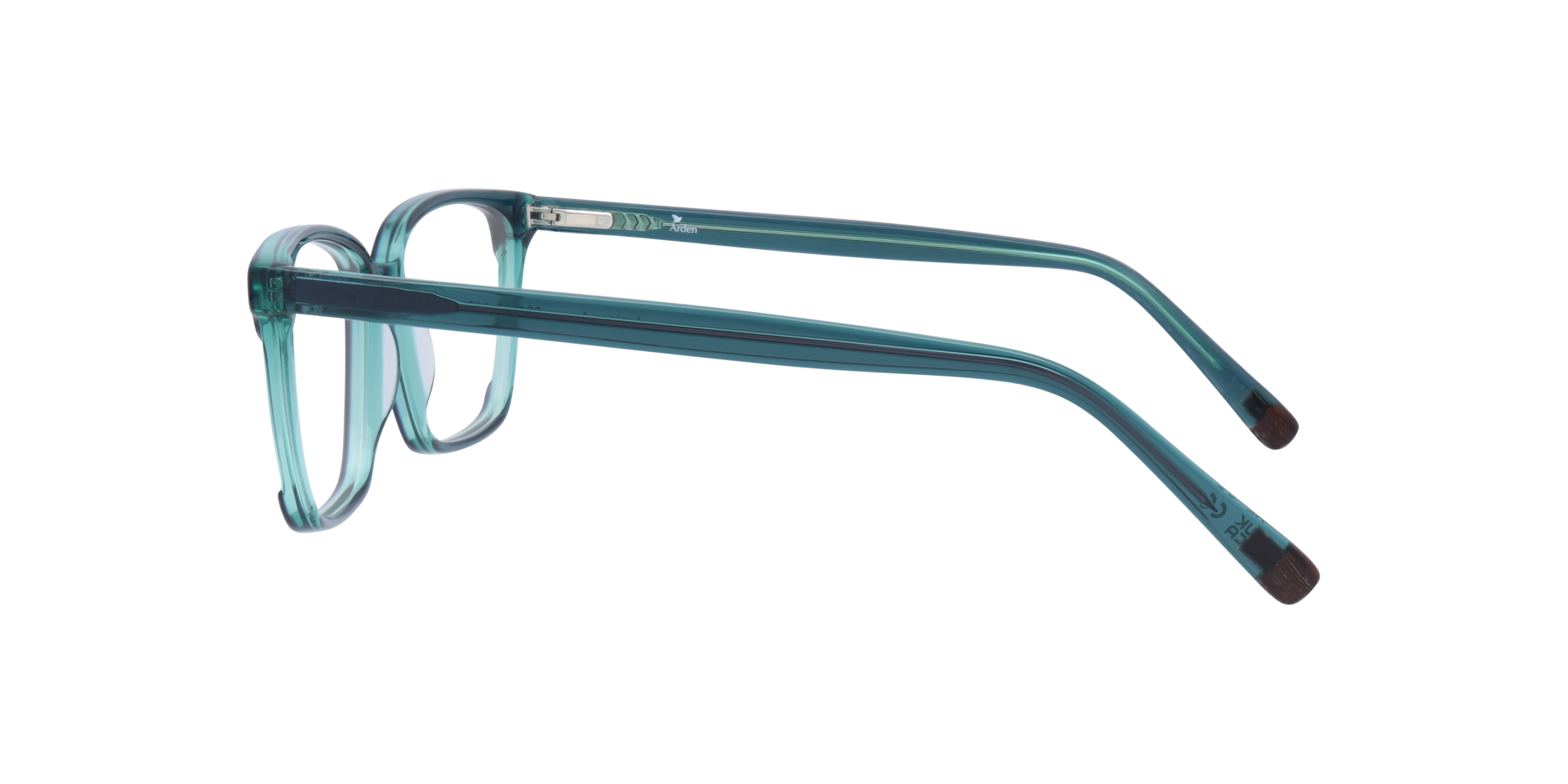 Juniper Aqua AcetateEyeglass Frames for Glasses Direct, Side View