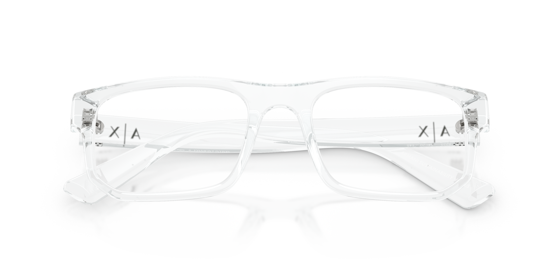 AX3135 Shiny Crystal PlasticEyeglass Frames for Glasses Direct, Closed View