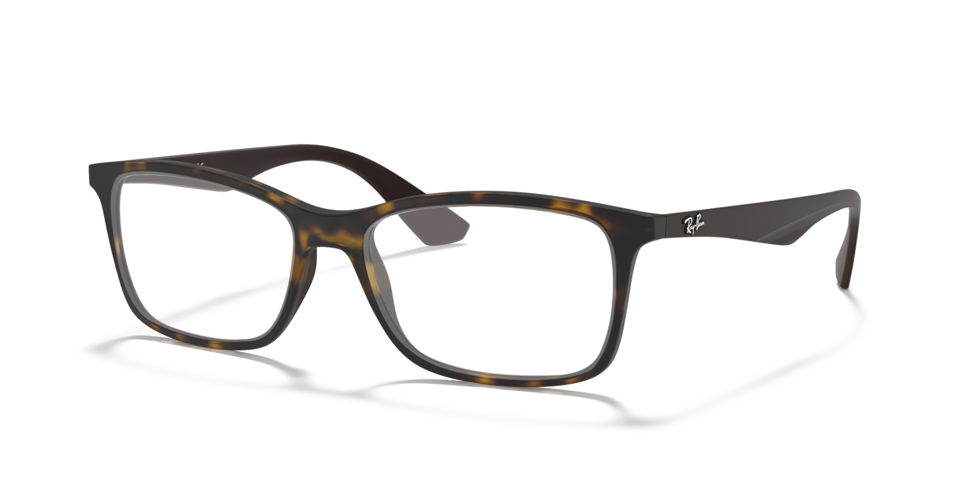 RB7047 Optics Havana PlasticEyeglass Frames for Glasses Direct, Angle View