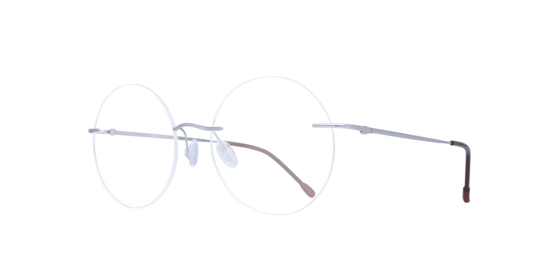 Ira Silver MetalEyeglass Frames for Glasses Direct, Angle View