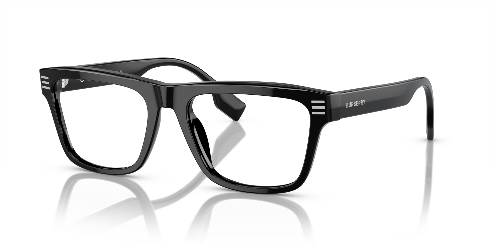BE2387 Black AcetateEyeglass Frames for Glasses Direct, Angle View