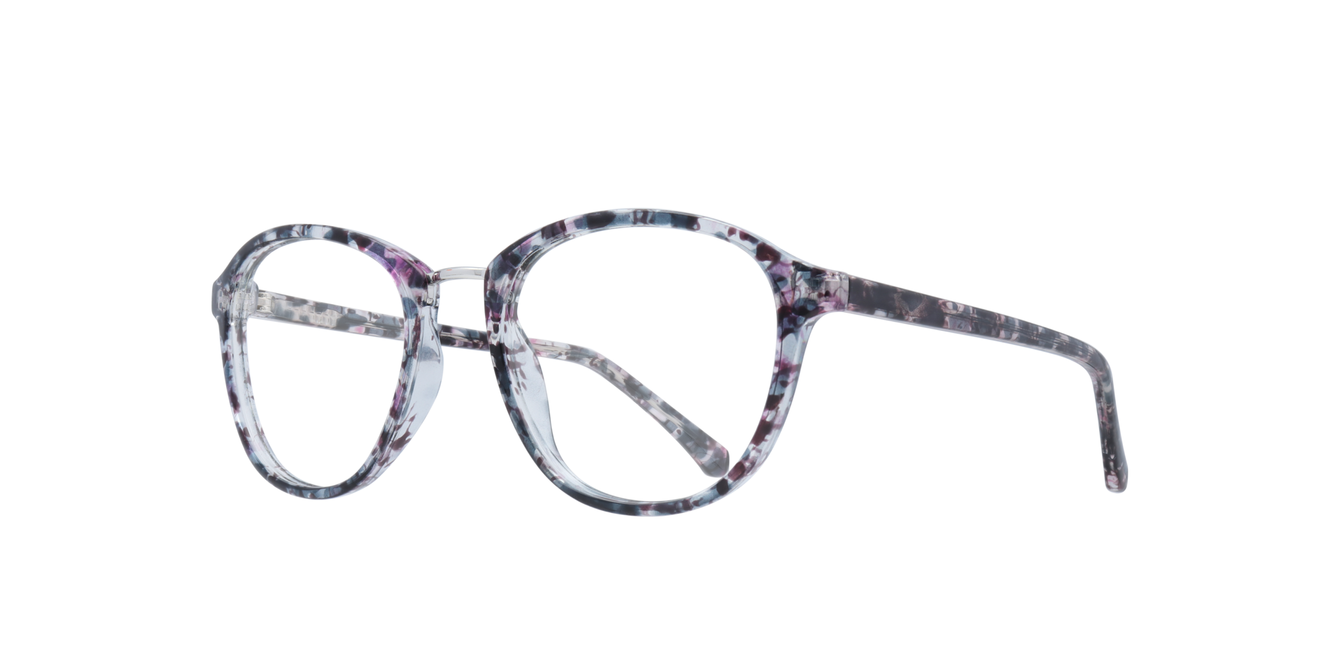 Cassidy Blue Havana PlasticEyeglass Frames for Glasses Direct, Angle View