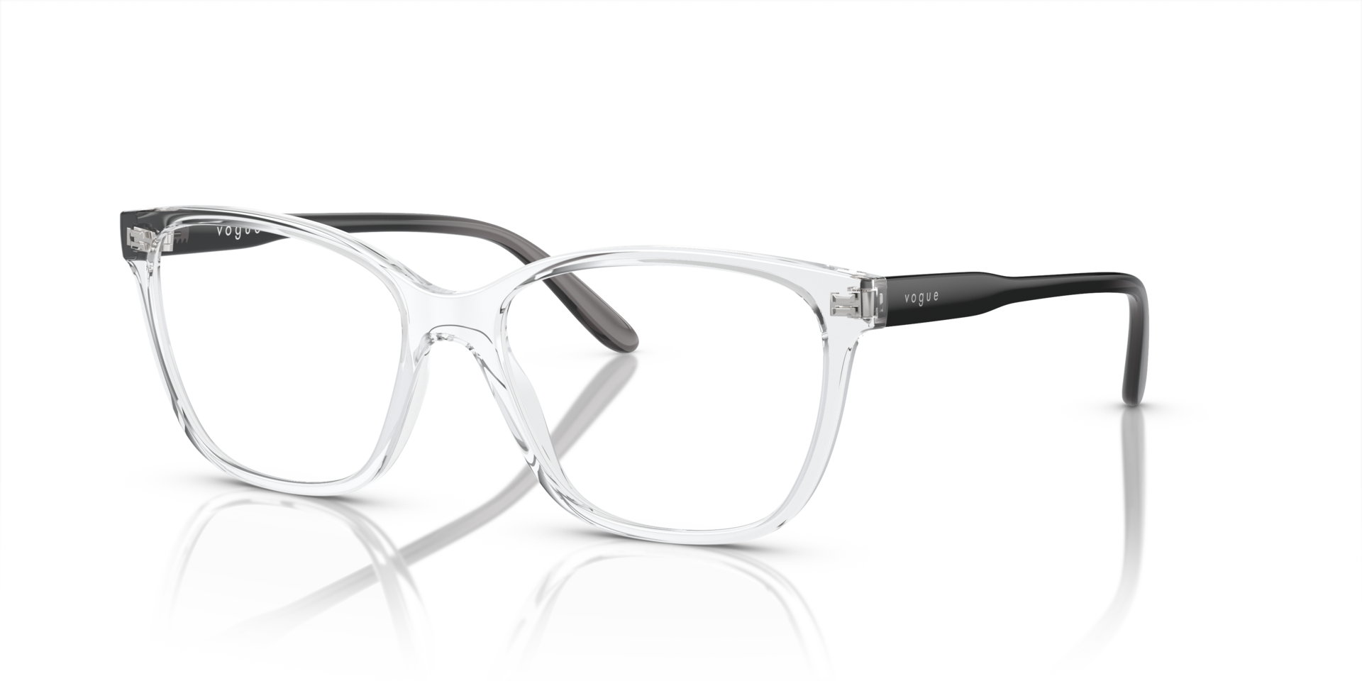 VO5518 Transparent PlasticEyeglass Frames for Glasses Direct, Angle View