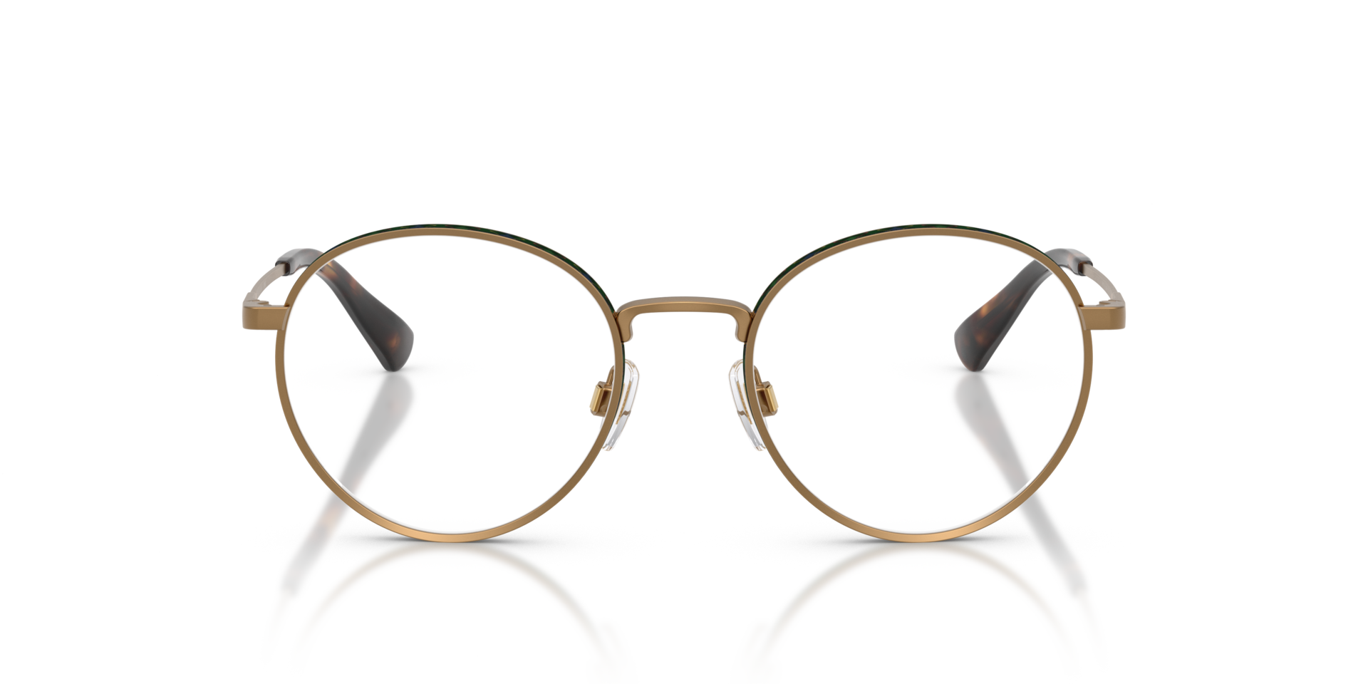 PH1241 Semishiny Brass MetalEyeglass Frames for Glasses Direct, Front View