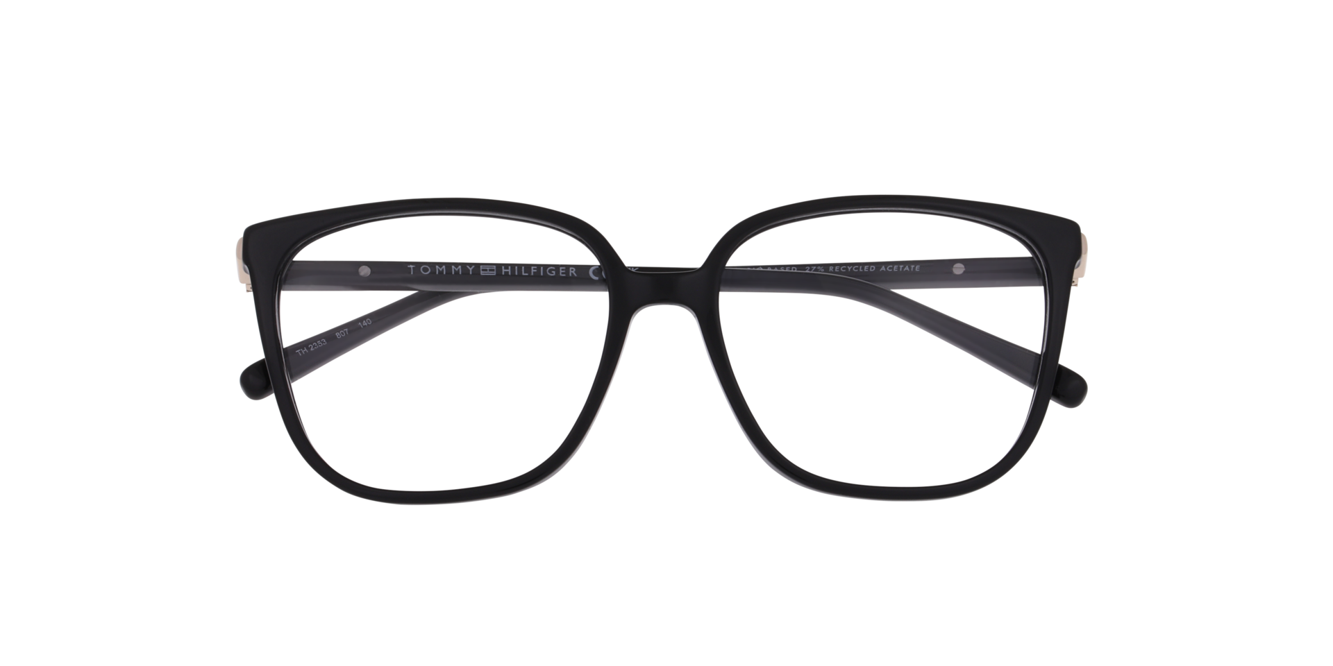TH 2353 Black AcetateEyeglass Frames for Glasses Direct, Closed View