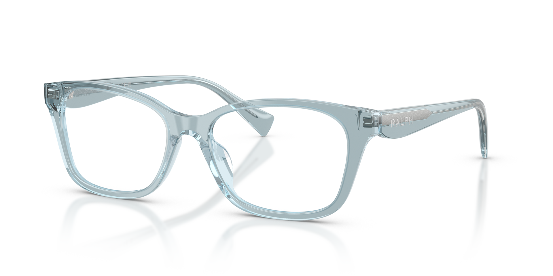 RA7202U Transparent Blue AcetateEyeglass Frames for Glasses Direct, Angle View