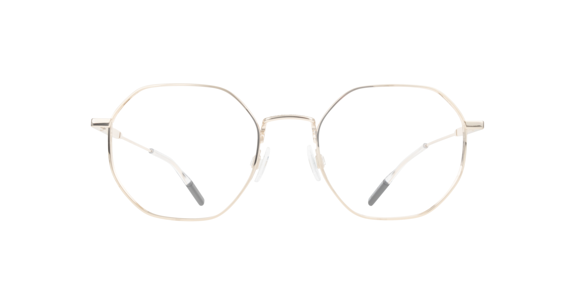 TJ 0096 Gold Shiny MetalSunglass Frames for Glasses Direct, Front View