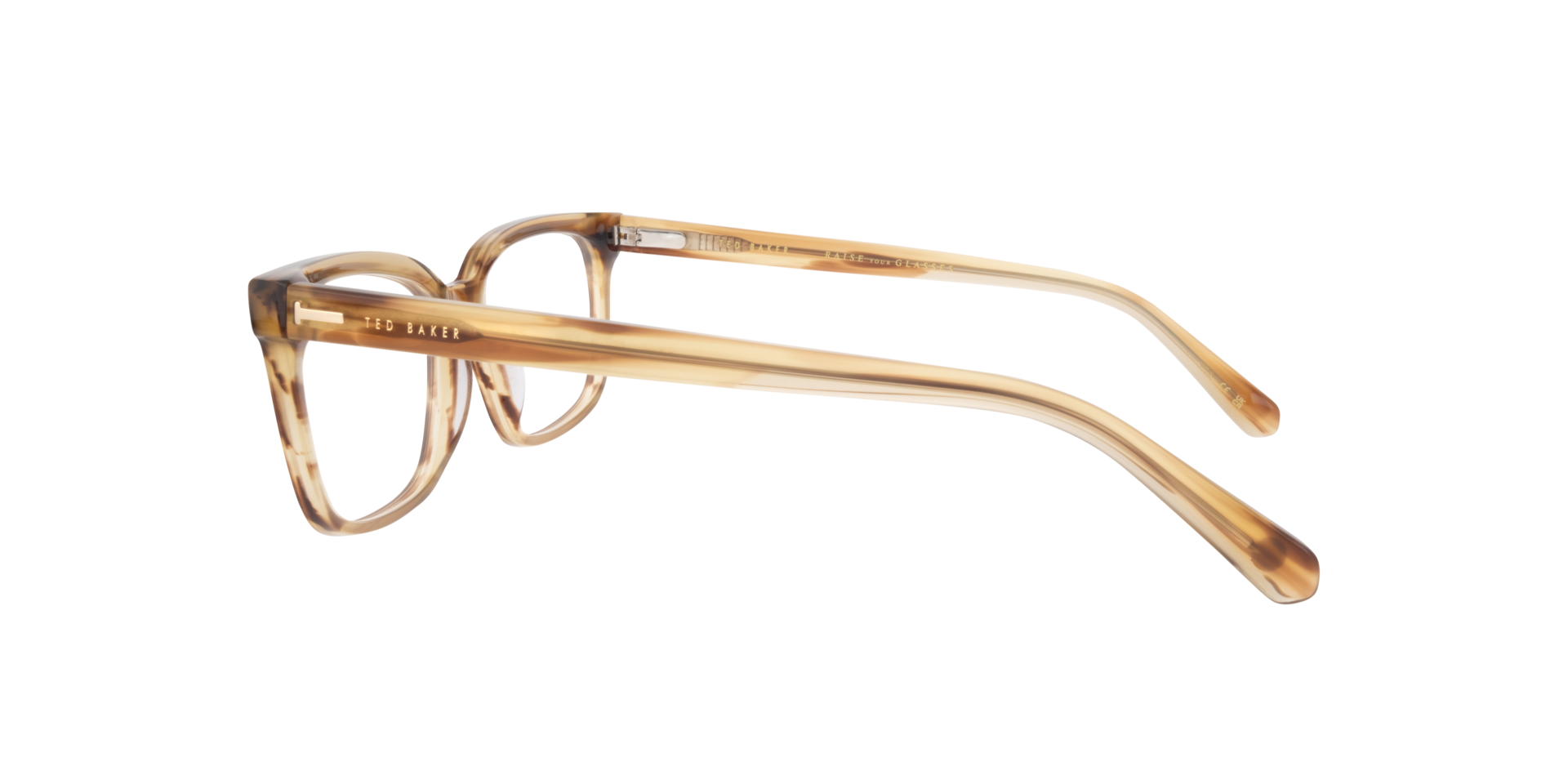 TB8261 Brown Shiny AcetateEyeglass Frames for Glasses Direct, Side View