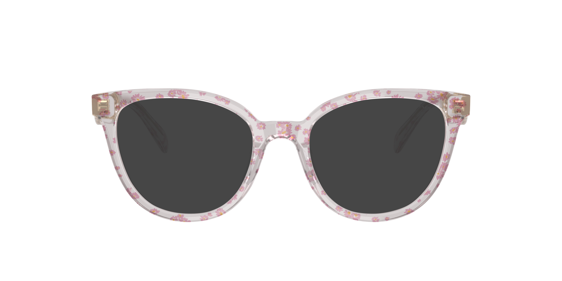 HC6259U Transparent Pink Floral Print AcetateEyeglass Frames for Glasses Direct, with Tinted Lenses
