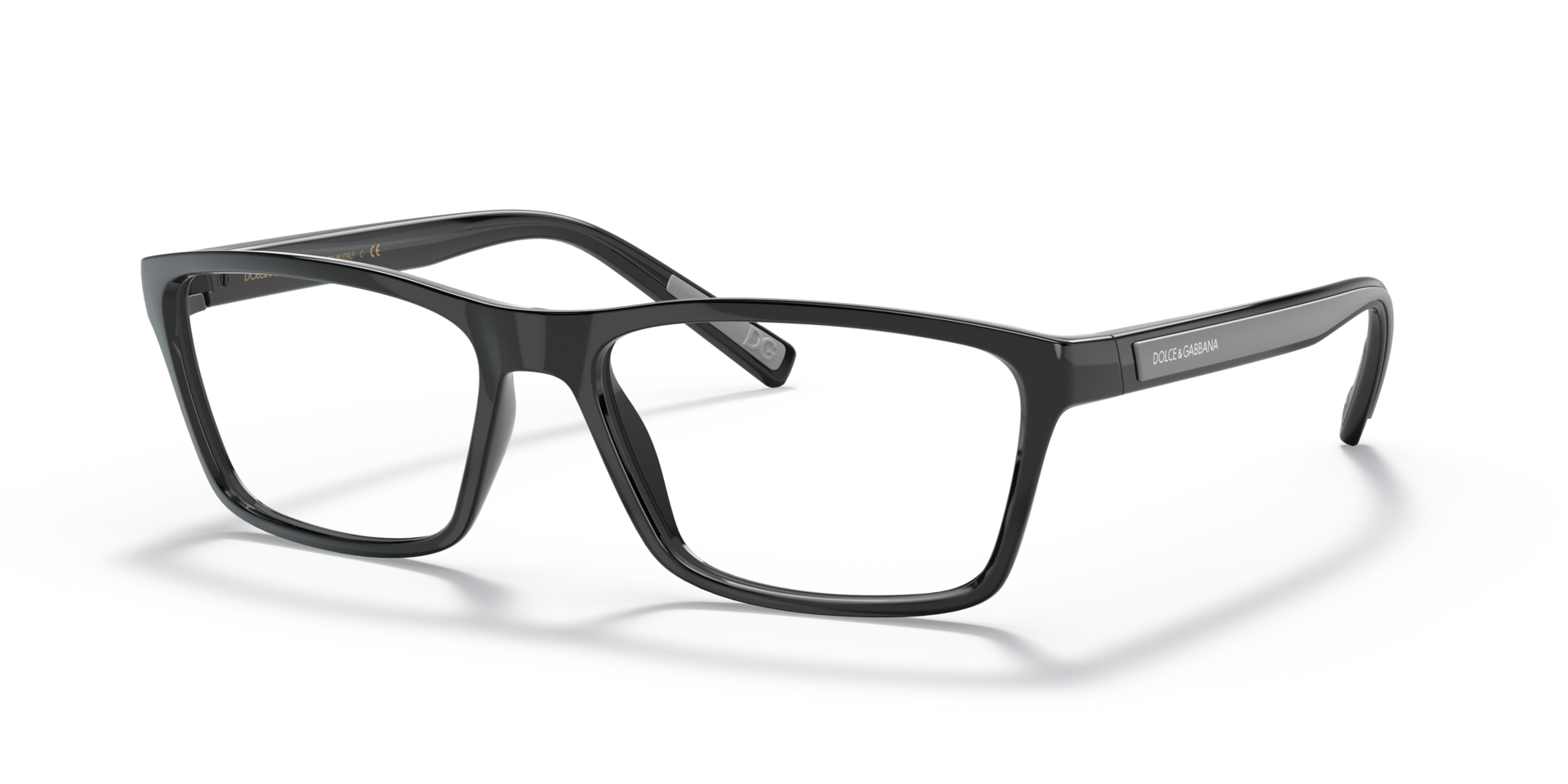 DG5072 Black PlasticEyeglass Frames for Glasses Direct, Angle View