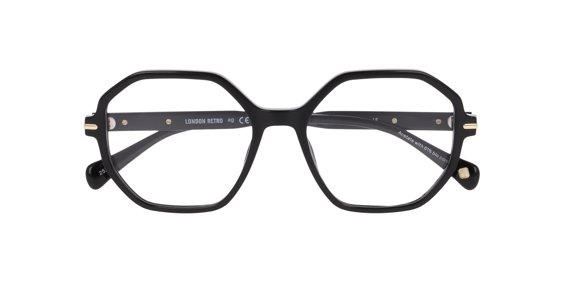 New Barnet Black AcetateEyeglass Frames for Glasses Direct, Closed View
