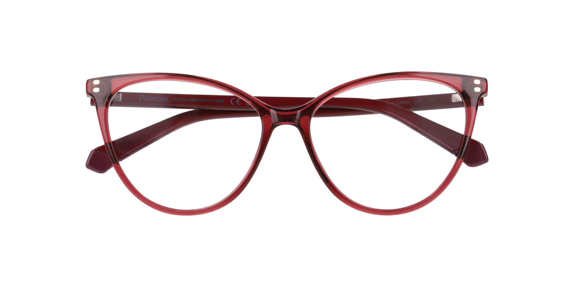 PLD D551 Burgundy PlasticEyeglass Frames for Glasses Direct, Closed View