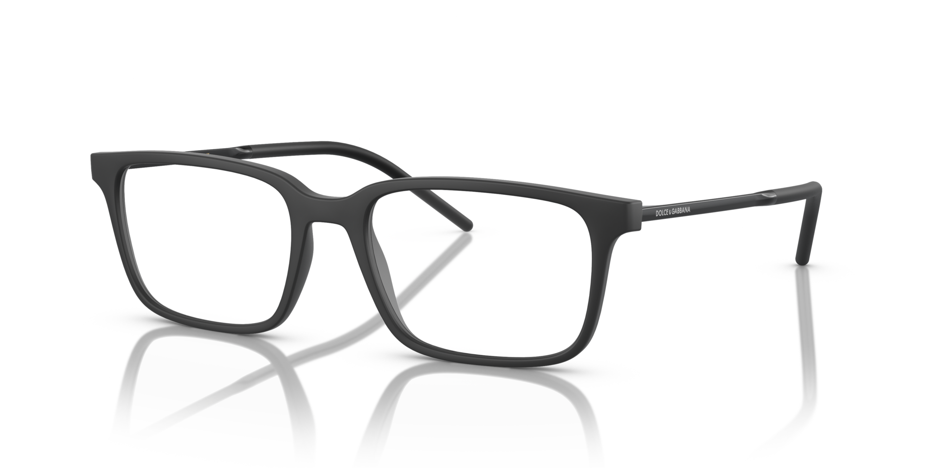 DG5099 Matte Black PlasticEyeglass Frames for Glasses Direct, Angle View