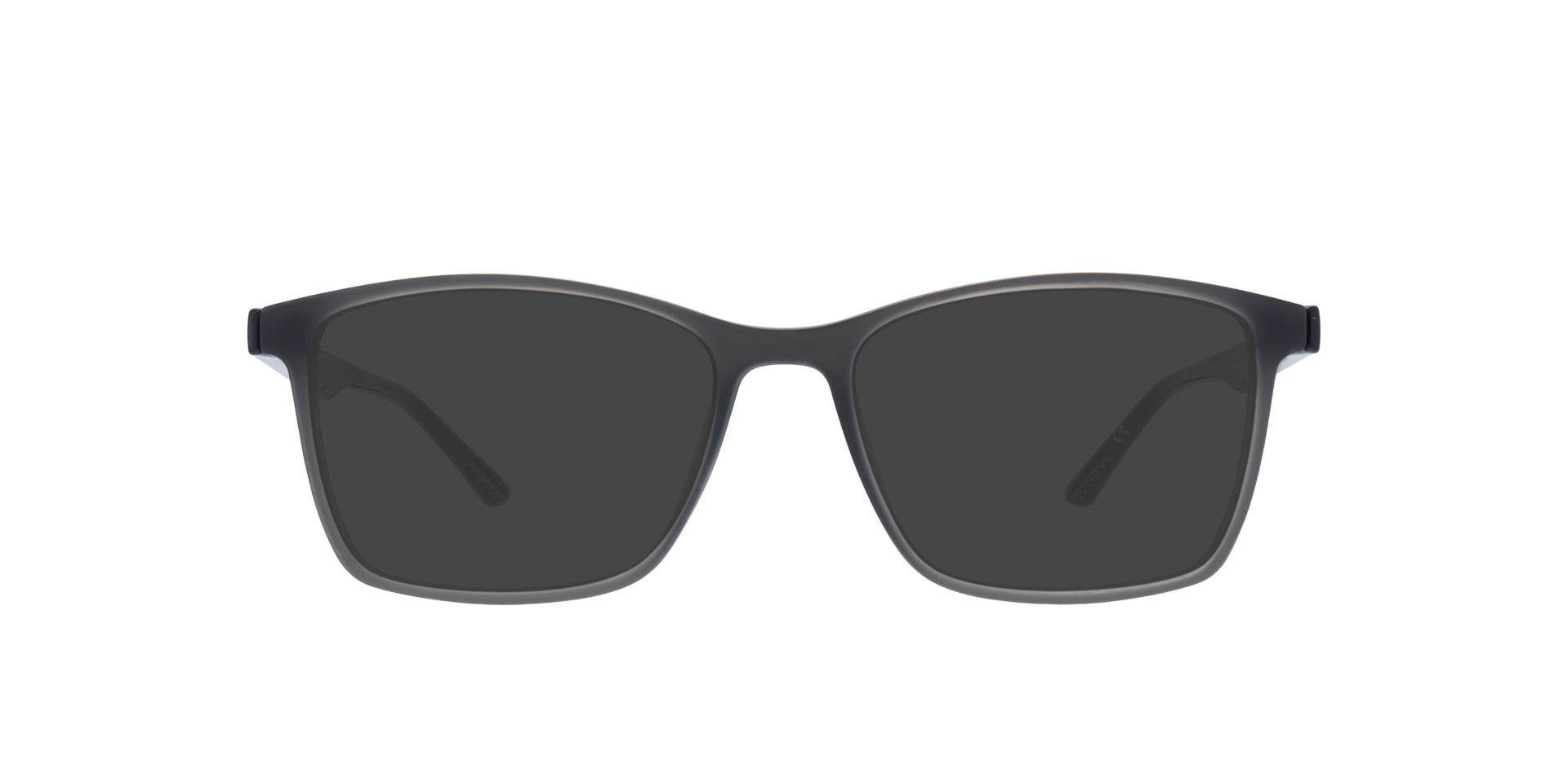 Kennedy Dark Grey PlasticEyeglass Frames for Glasses Direct, with Tinted Lenses