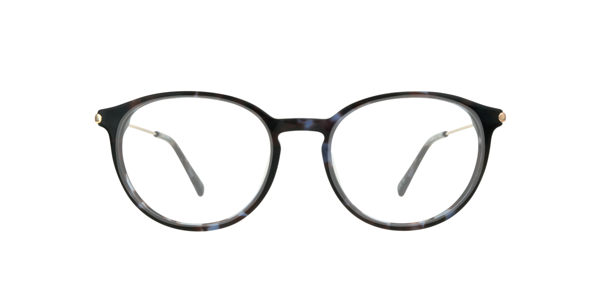 London Retro Women's Havana Blue Phantos Acetate Eyeglasses Online - Full Rim - Kitty