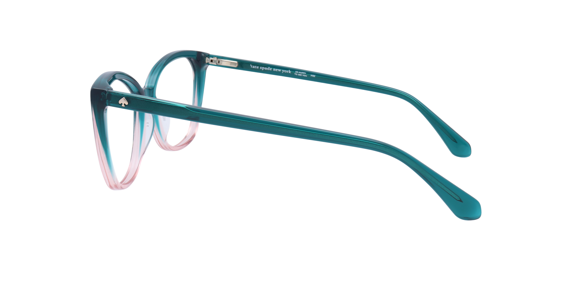 Zahra Green AcetateEyeglass Frames for Glasses Direct, Side View