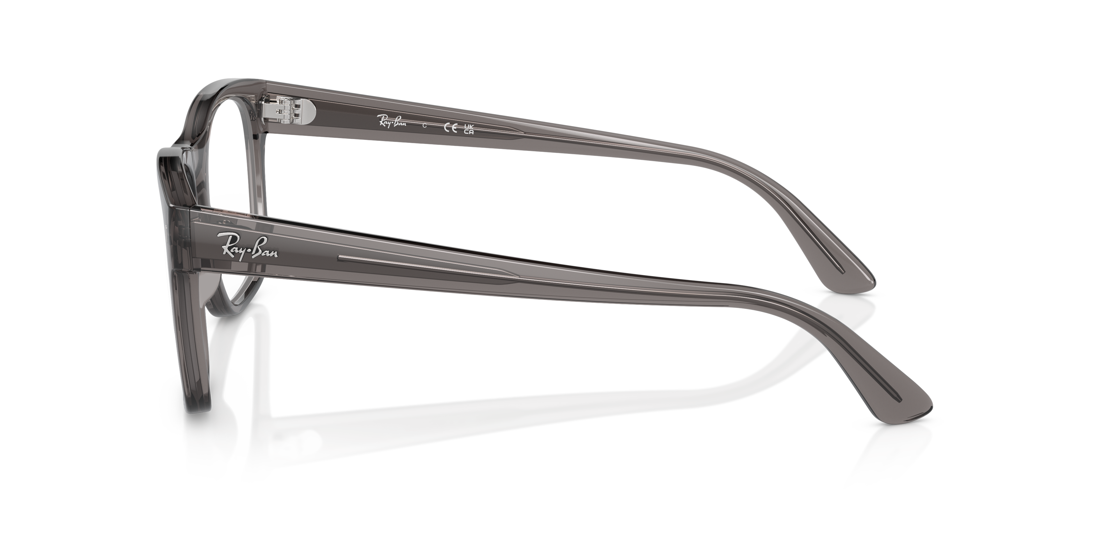 RB7228 Opal Dark Grey PlasticSunglass Frames for Glasses Direct, Side View