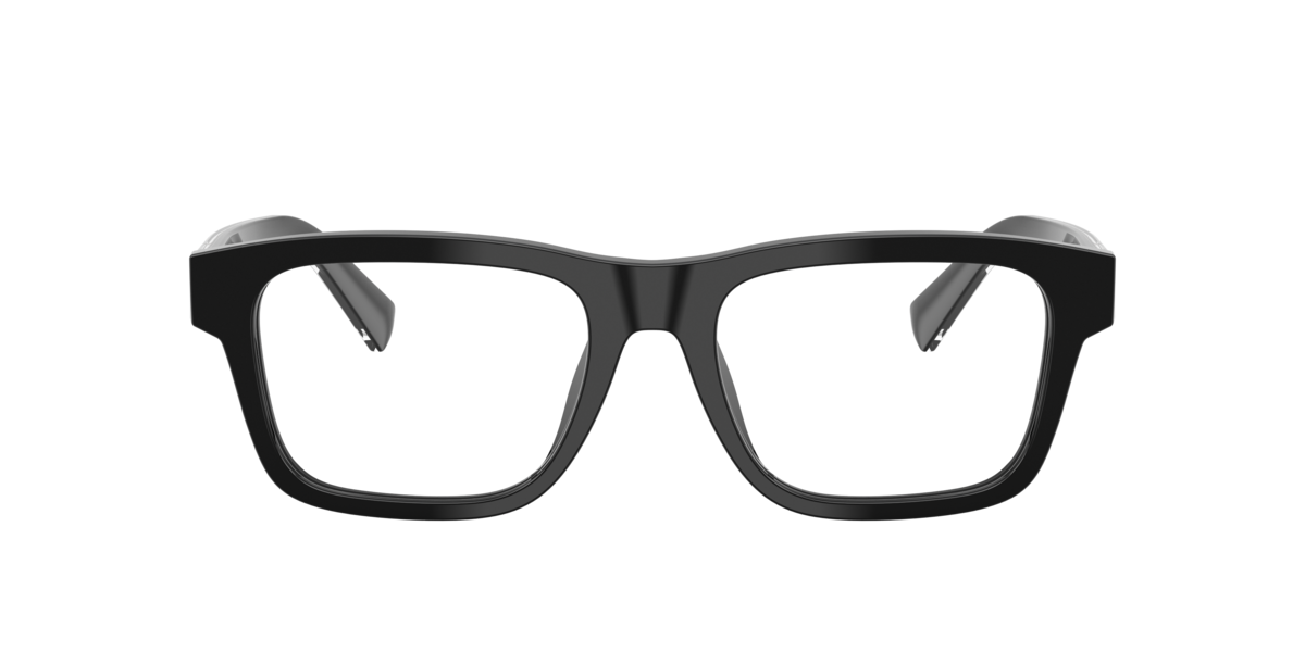 Dolce&Gabbana Men's Black Rectangle Acetate Eyeglasses Online - Full Rim - Dg3446