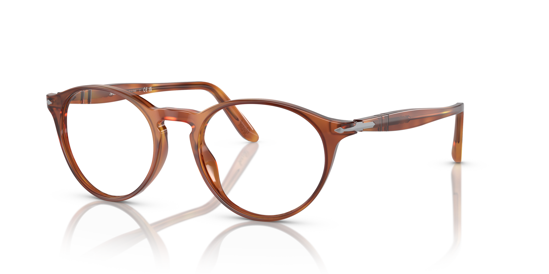 PO3092V Terra Di Siena AcetateEyeglass Frames for Glasses Direct, Angle View