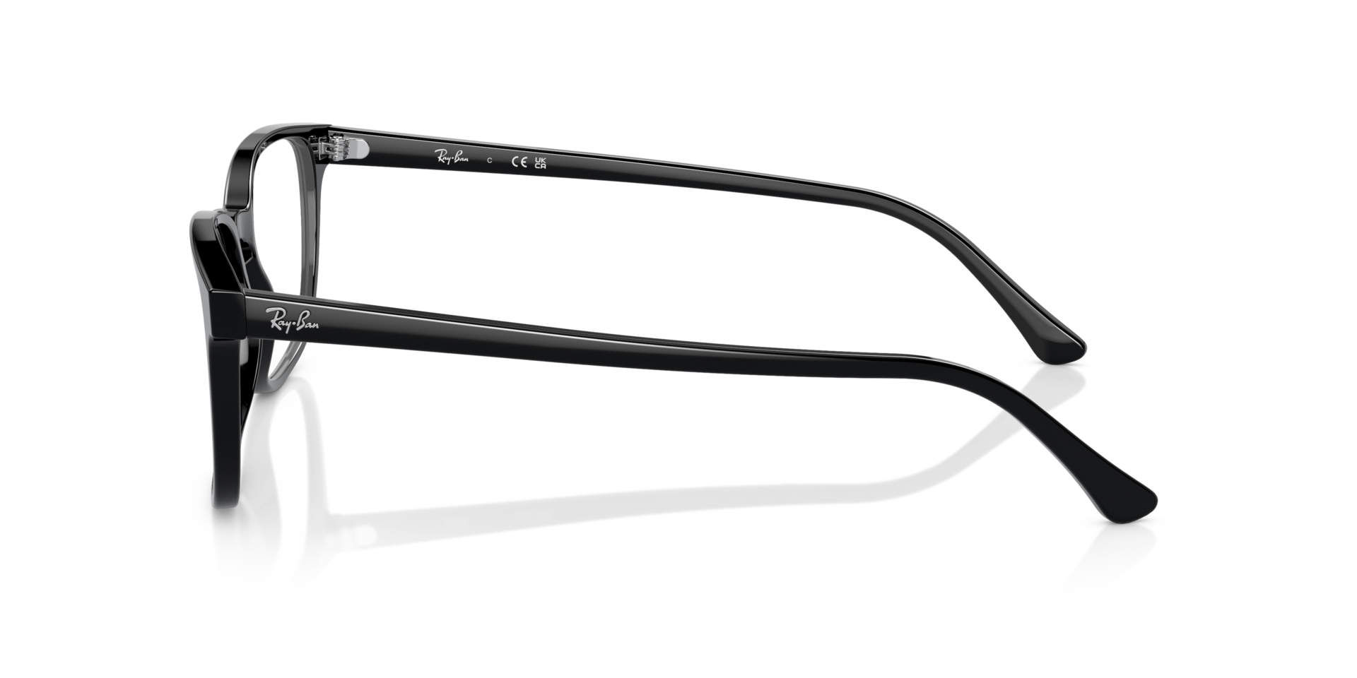 RB5418 Black AcetateEyeglass Frames for Glasses Direct, Side View